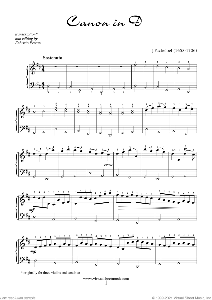 Valentine Sheet Music for piano solo, classical score, intermediate/advanced skill level