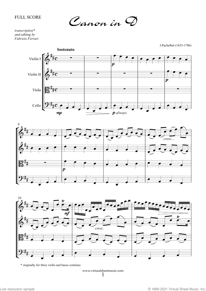 Valentine Sheet Music (COMPLETE) for string quartet, classical score, intermediate/advanced skill level