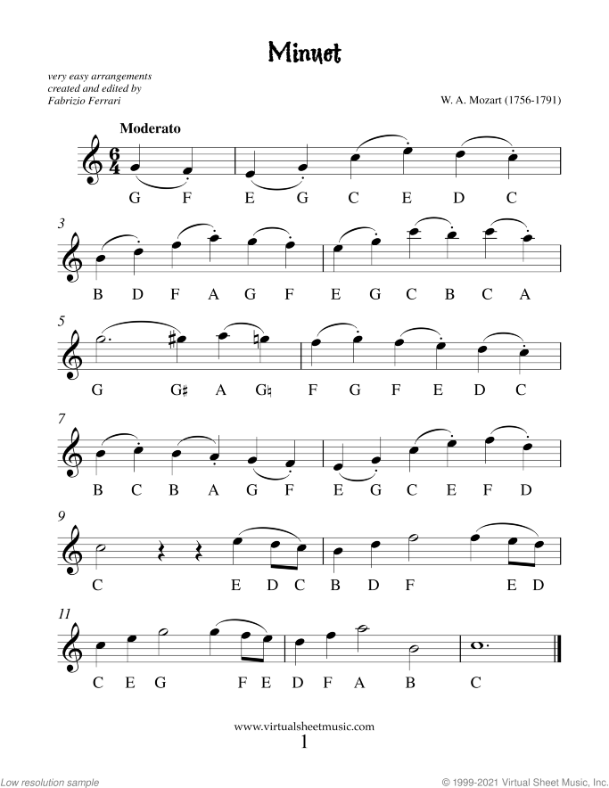 Very Easy Collection, part II sheet music for flute solo (PDF)