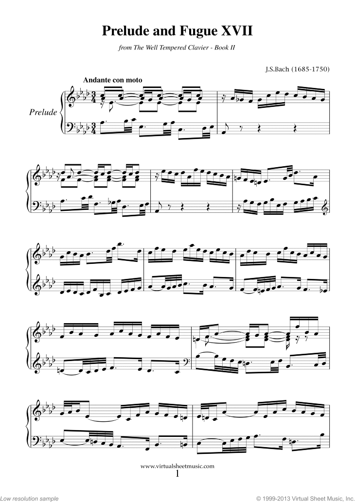 prelude and fugue no. 22 in b-flat minor