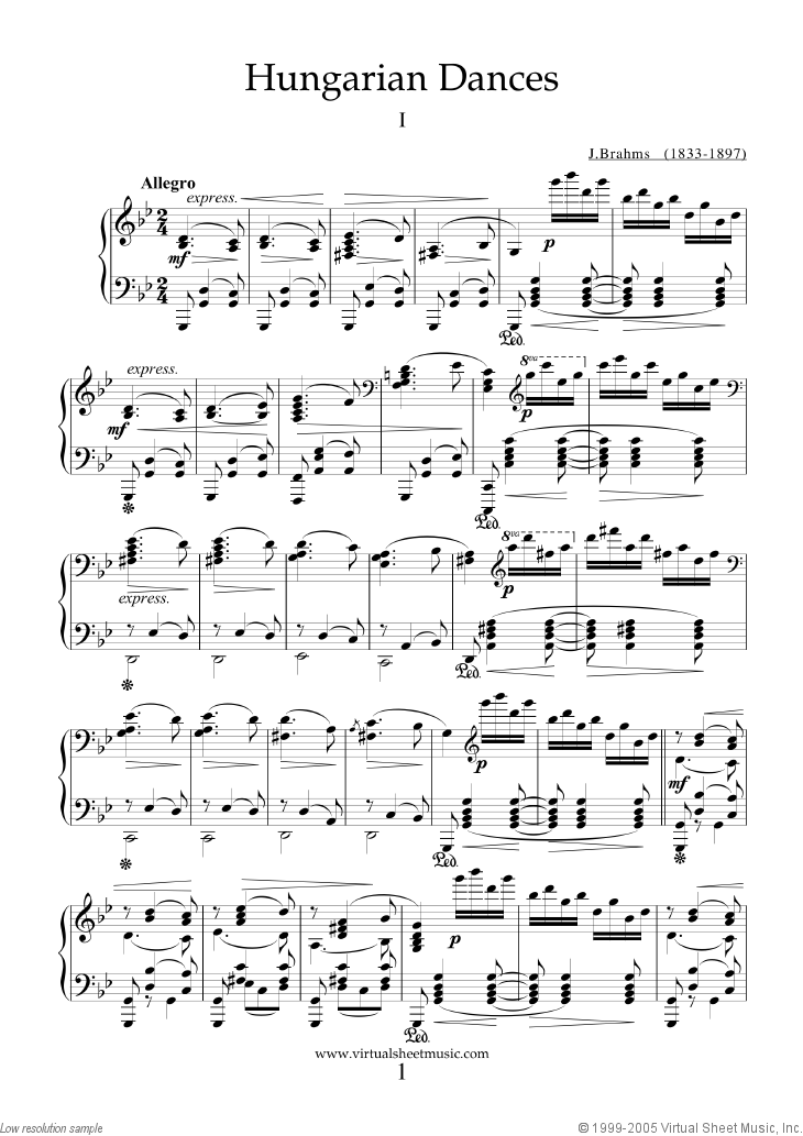 Hungarian sheet music piano (PDF)