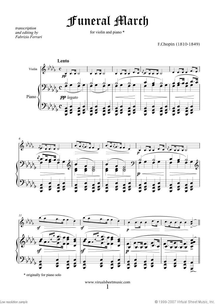 World's Saddest Song Sheet music for Violin (Solo)