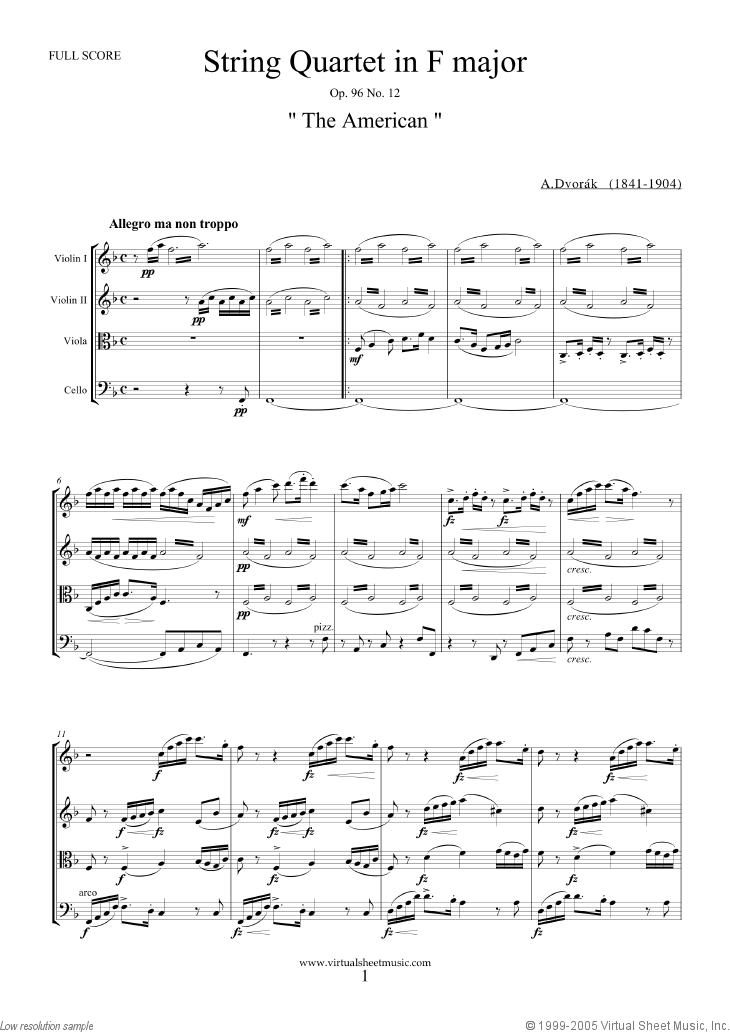 97 String Quartet No 12 Op 96 & String Quintet Op Dvorak