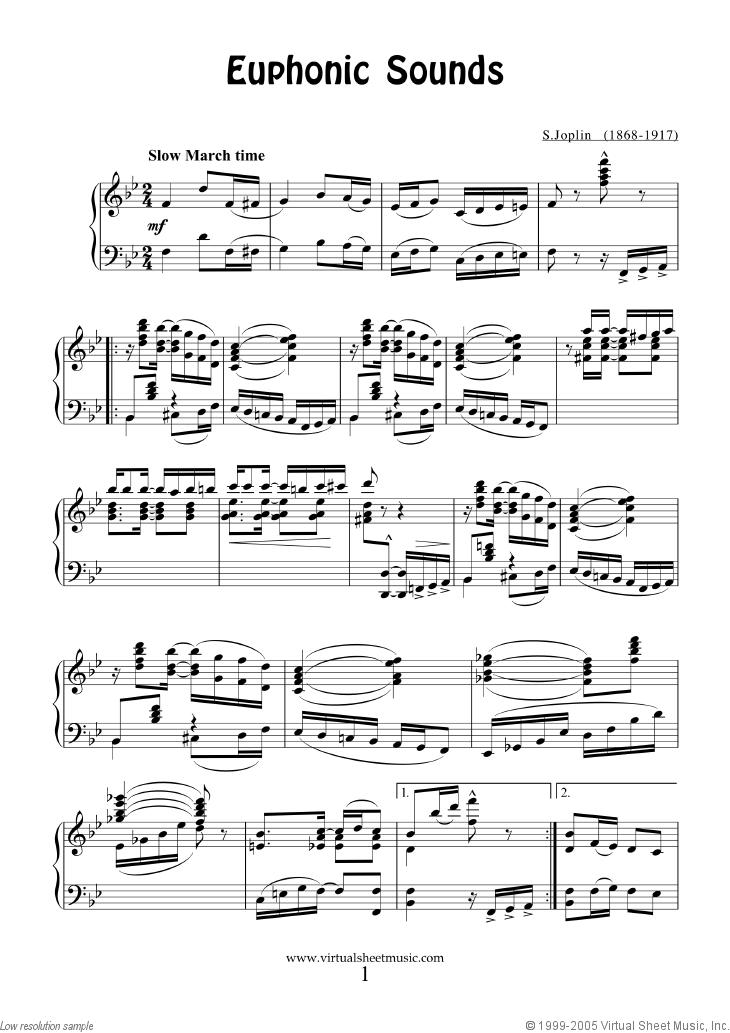 Ragtime Musik Ragtimes (collection 5) sheet music for piano solo (PDF)