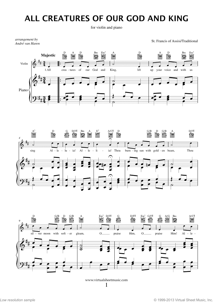 Christian Collection Traditional Tunes And Songs Sheet Music For Violin And Piano