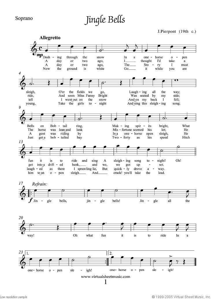 Christmas Choir Sheet Music Carols & Songs [PDF], collection 1 (parts)