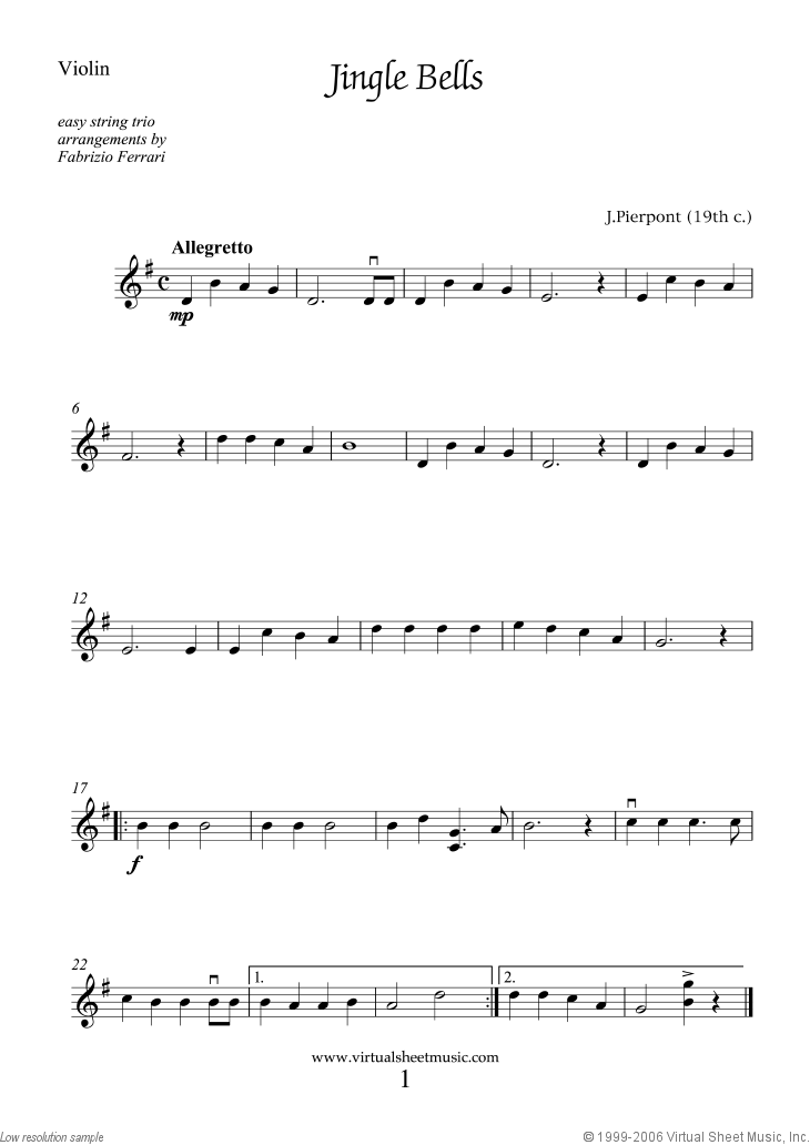 Easy Christmas String Trio Sheet Music Carols &amp; Songs [PDF]