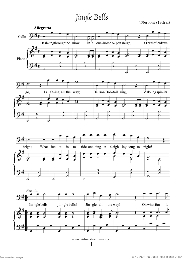 free printable christmas sheet music with lyrics