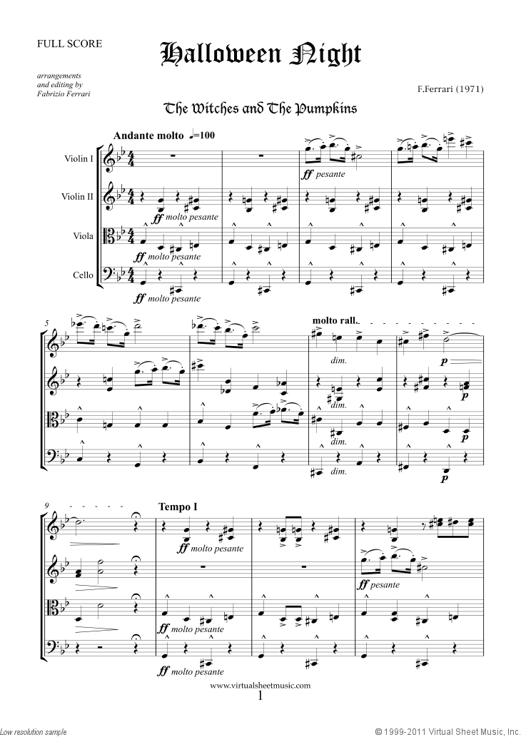 sibelius string quartet sheet music