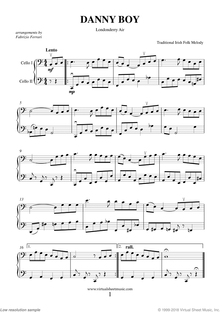 Saint Patrick S Day Collection Irish Tunes And Songs Sheet Music For Two Cellos