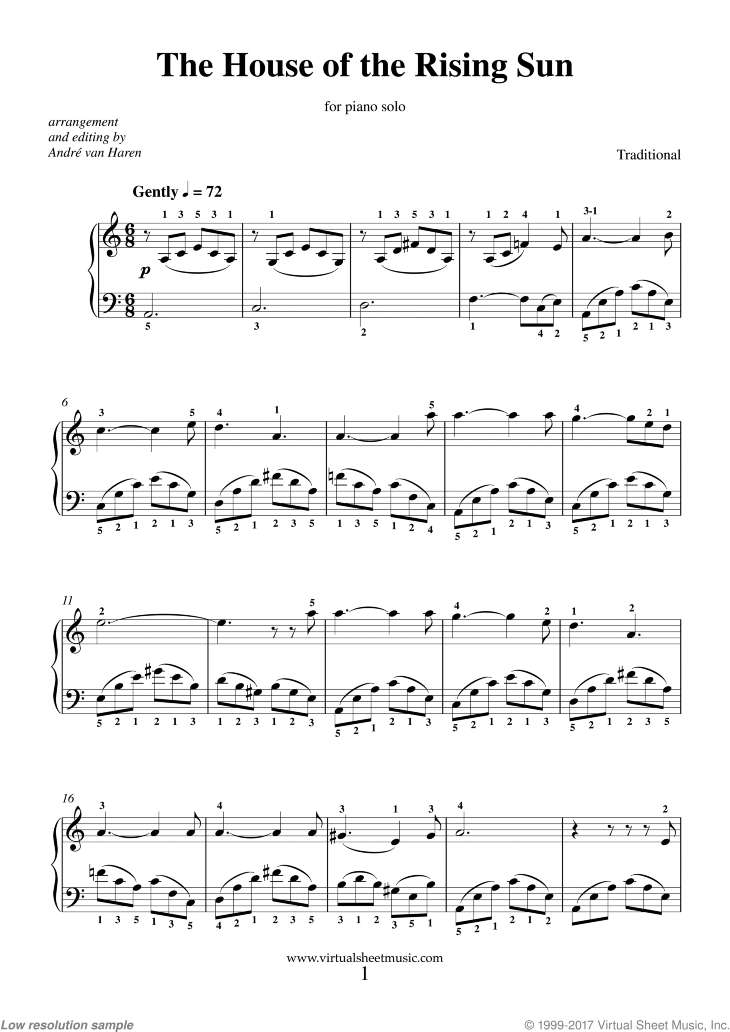 The House Of The Rising Sun Sheet Music For Piano Solo Pdf,French Country Family Room Decorating Ideas