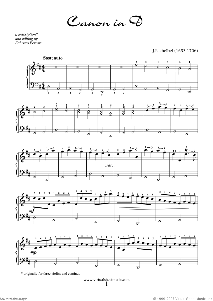 Valentine Sheet Music for piano solo [PDF-interactive]
