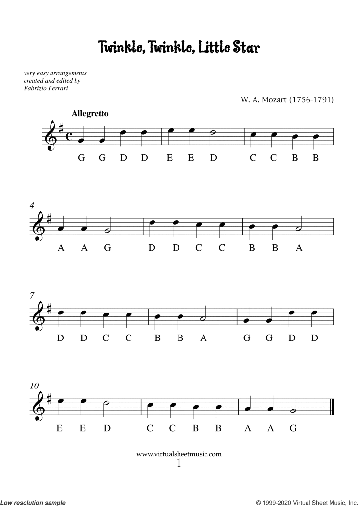 Very Easy Collection Part I Sheet Music For Alto Saxophone Solo
