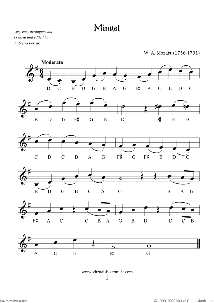 Very Easy Collection, part II sheet music for trumpet solo (PDF)