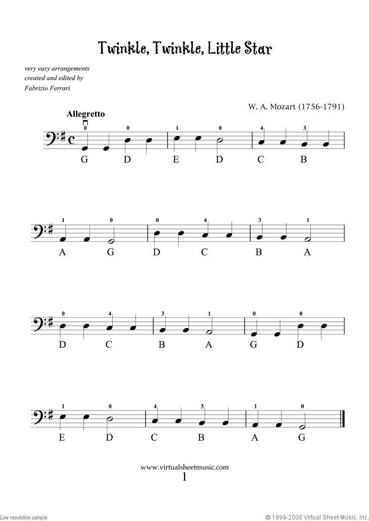 Very Easy Collection, part I sheet music for cello solo (PDF)