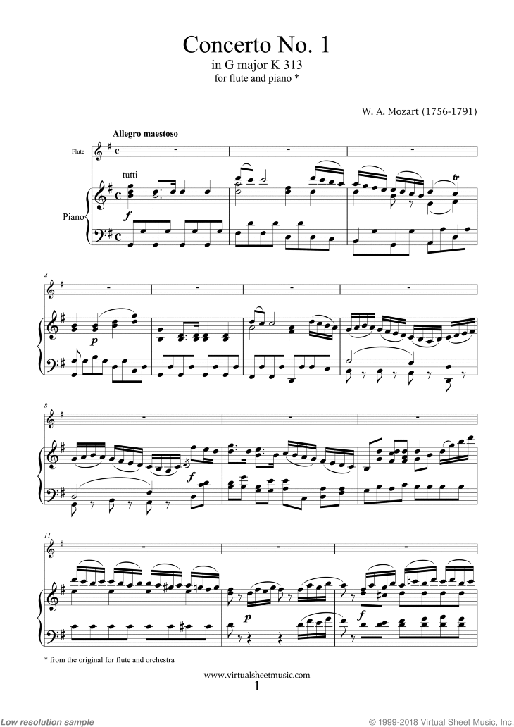 stamitz flute concerto g major pdf