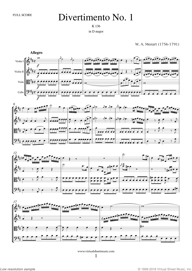 Divertimento For String Orchestra By Bela Bartok - String Orchestra - Sheet Music | Sheet Music Plus