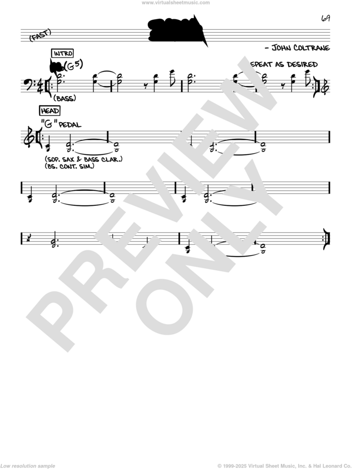 India sheet music for voice and other instruments (real book) by John Coltrane, intermediate skill level