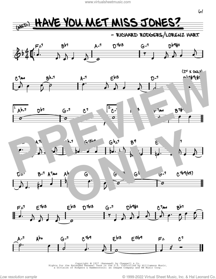 Have You Met Miss Jones? (arr. David Hazeltine) sheet music for voice and other instruments (real book) by Richard Rodgers, David Hazeltine, Lorenz Hart and Rodgers & Hart, intermediate skill level
