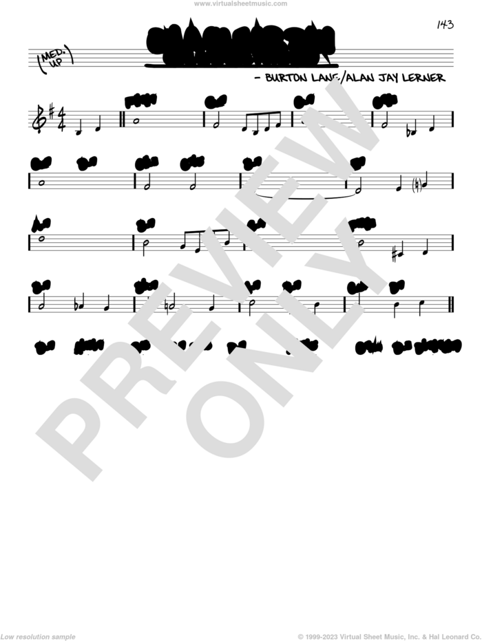 On A Clear Day (You Can See Forever) (arr. David Hazeltine) sheet music for voice and other instruments (real book) by Alan Jay Lerner, David Hazeltine and Burton Lane, intermediate skill level