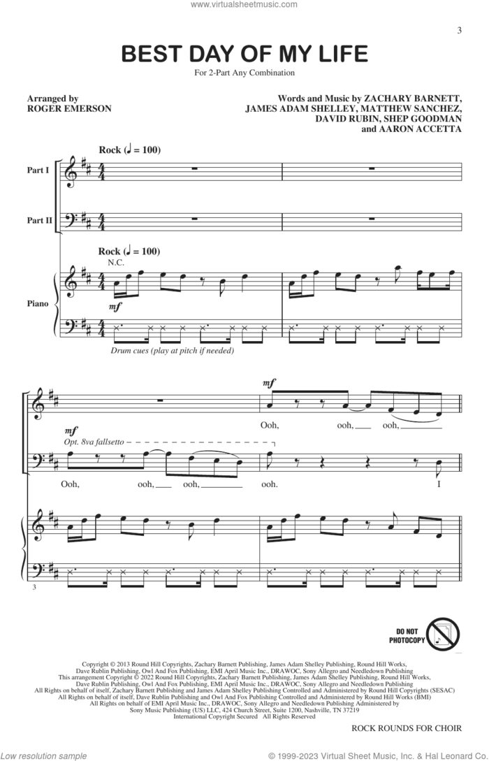 Rock Rounds for Choir sheet music for choir (2-Part) by Roger Emerson, intermediate duet