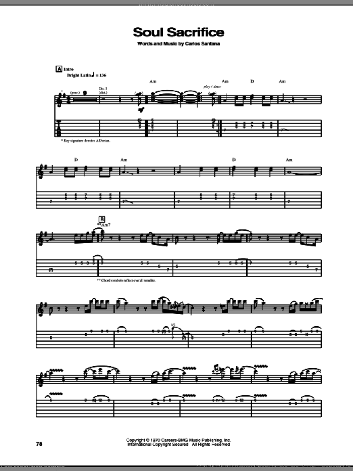 Lost In Germany sheet music for guitar (tablature) by King's X, Doug Pinnick, Jerry Gaskill, Sam Taylor and Ty Tabor, intermediate skill level