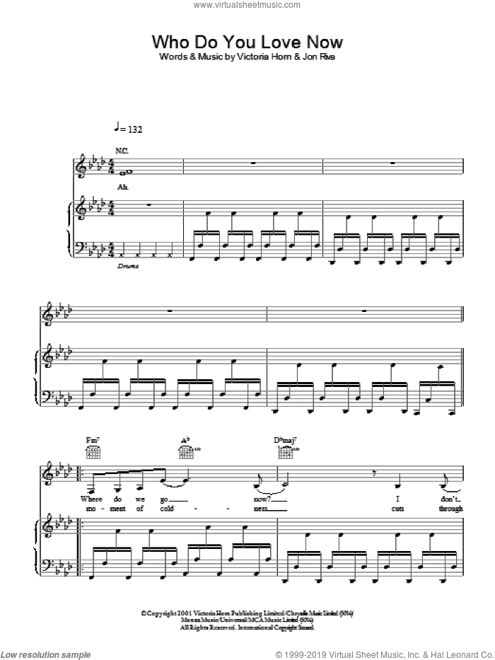Who Do You Love Now sheet music for voice, piano or guitar by Davide Riva, intermediate skill level