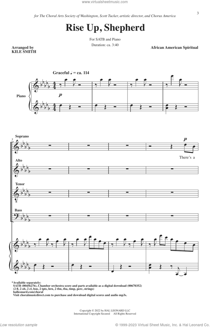Rise Up Shepherd, And Follow (arr. Kile Smith) sheet music for choir (SATB: soprano, alto, tenor, bass)  and Kile Smith, intermediate skill level