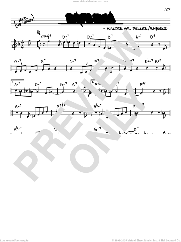 Ray's Idea sheet music for voice and other instruments (real book) by Dizzy Gillespie, Raymond Brown and Walter Gil Fuller, intermediate skill level