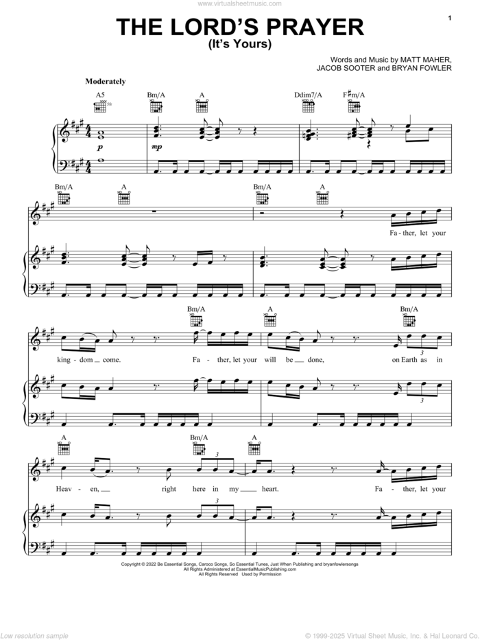 Free Matt Maher sheet music  Download PDF or print on