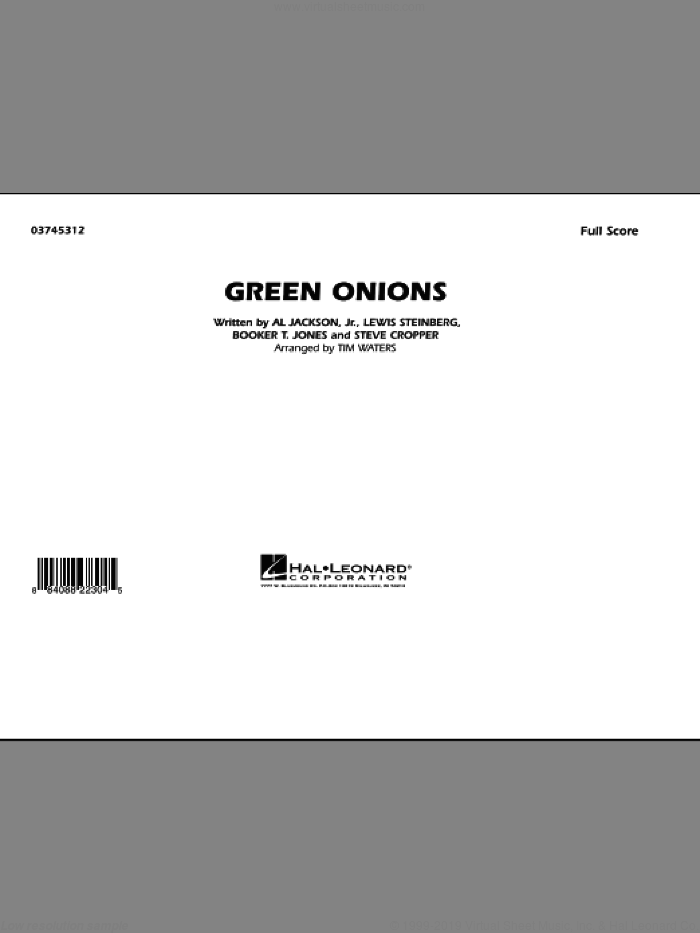 Green Onions (COMPLETE) sheet music for marching band by Tim Waters, intermediate skill level