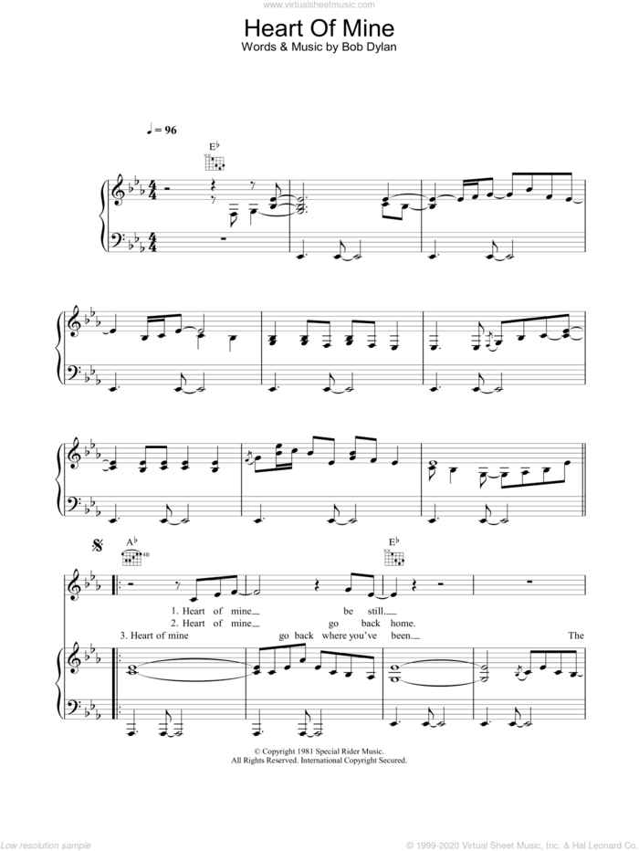 Heart Of Mine sheet music for voice, piano or guitar by Peter Malick, Bob Dylan and Norah Jones, intermediate skill level