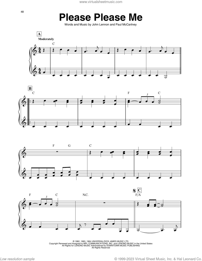 Please Please Me (arr. Maeve Gilchrist) sheet music for harp solo by The Beatles, Maeve Gilchrist, John Lennon and Paul McCartney, intermediate skill level