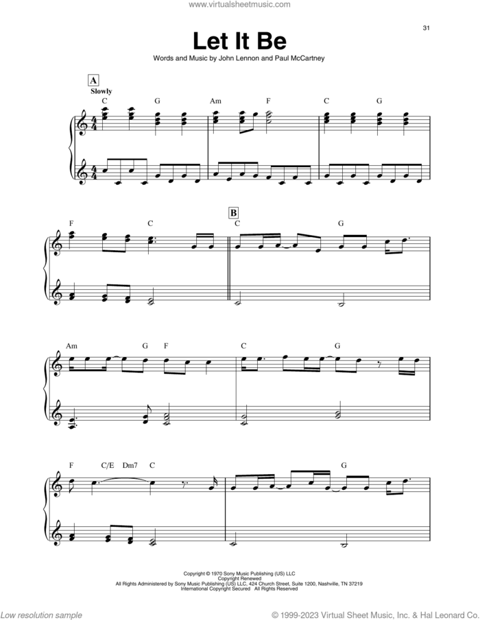 Let It Be (arr. Maeve Gilchrist) sheet music for harp solo by The Beatles, Maeve Gilchrist, John Lennon and Paul McCartney, intermediate skill level