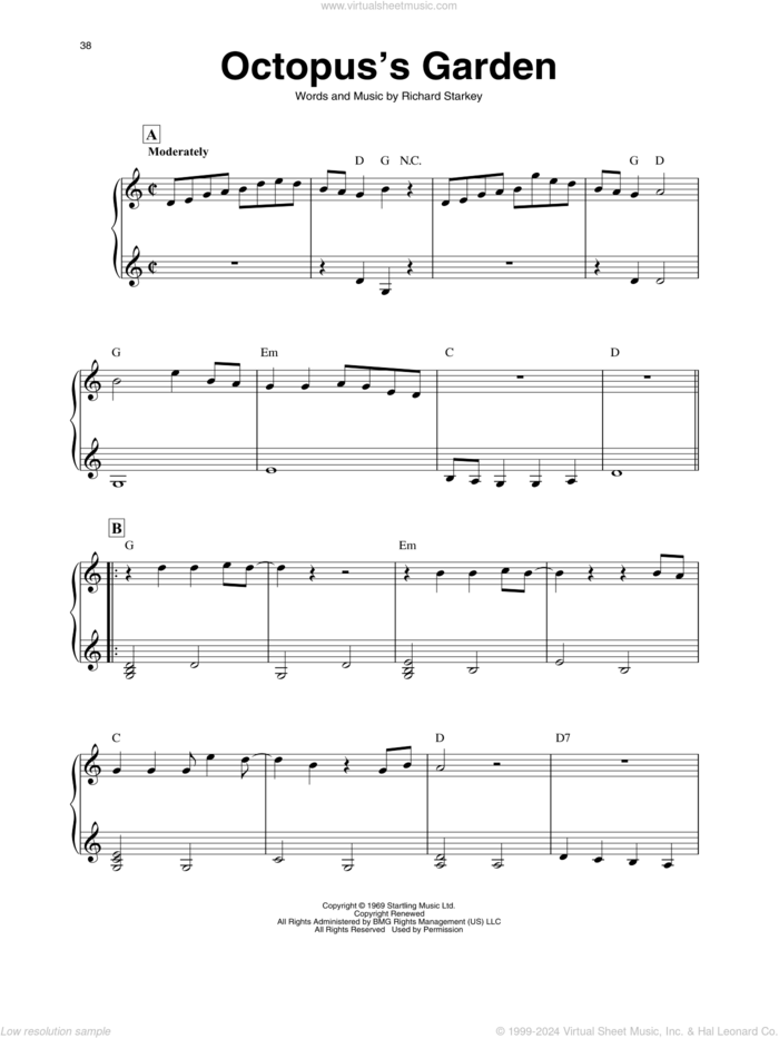 Octopus's Garden (arr. Maeve Gilchrist) sheet music for harp solo by The Beatles, Maeve Gilchrist and Richard Starkey, intermediate skill level