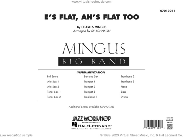 E's Flat, Ah's Flat Too (arr. Sy Johnson) (COMPLETE) sheet music for jazz band by Charles Mingus and Sy Johnson, intermediate skill level