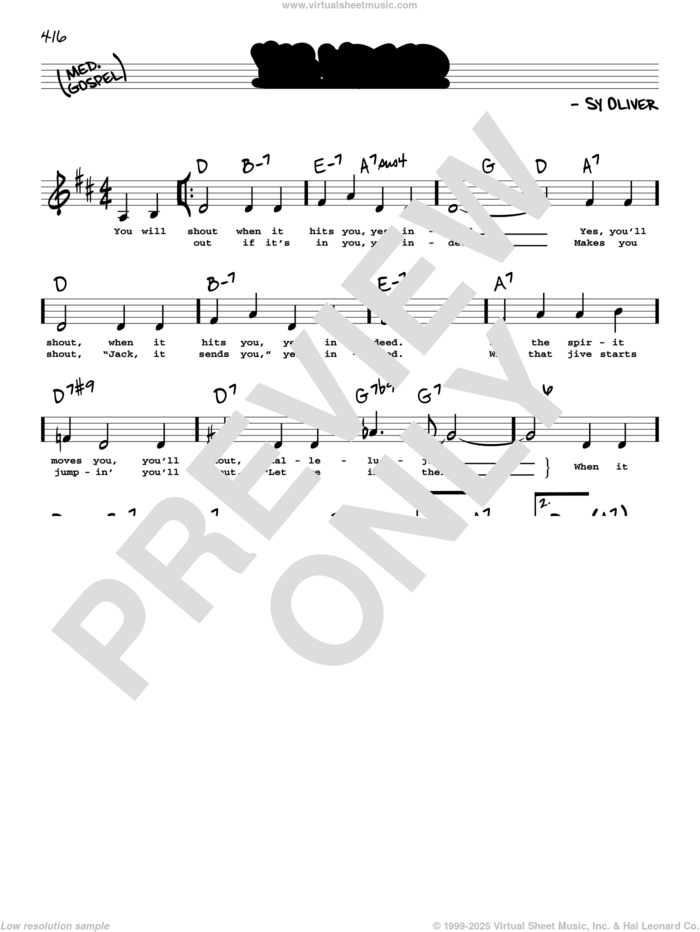 Yes Indeed (Low Voice) sheet music for voice and other instruments (low voice) by Sy Oliver, intermediate skill level