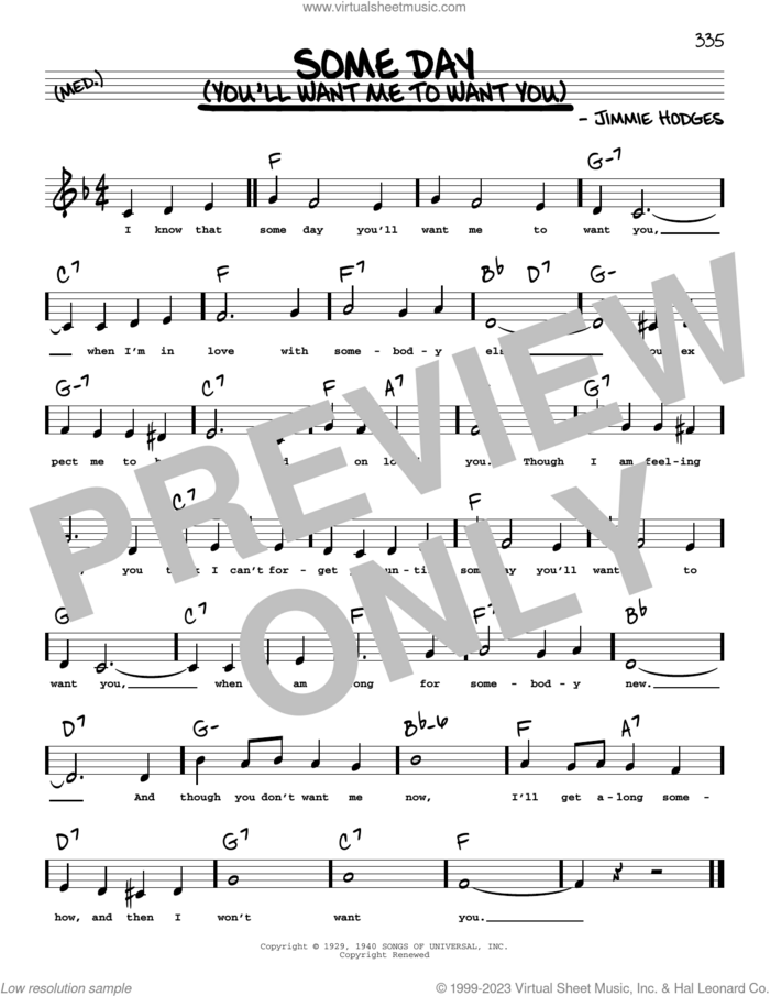 Some Day (You'll Want Me To Want You) (Low Voice) sheet music for voice and other instruments (low voice) by T.G. Sheppard, The Mills Brothers and Jimmie Hodges, intermediate skill level