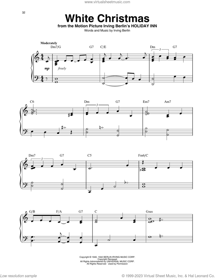 White Christmas (arr. Maeve Gilchrist) sheet music for harp solo by Bing Crosby, Maeve Gilchrist and Irving Berlin, intermediate skill level