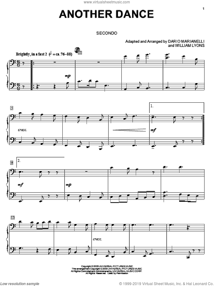 Another Dance (from Pride And Prejudice) (arr. Carol Klose) sheet music for piano four hands by Dario Marianelli, Carol Klose, Pride & Prejudice (Movie) and William Lyons, intermediate skill level