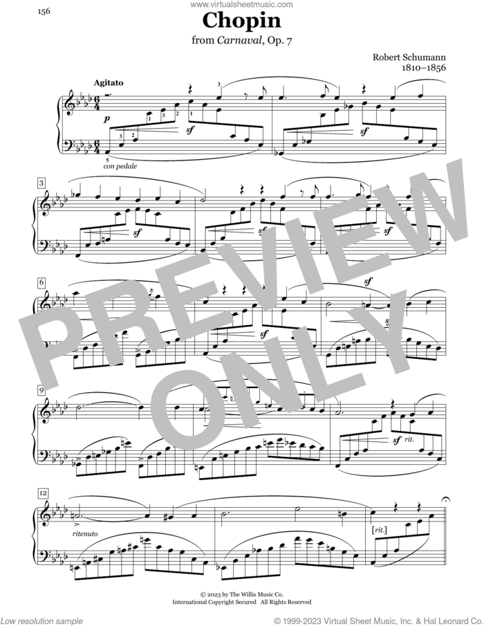 Chopin sheet music for piano solo (elementary) by Robert Schumann, Charmaine Siagian and Sonya Schumann, classical score, beginner piano (elementary)