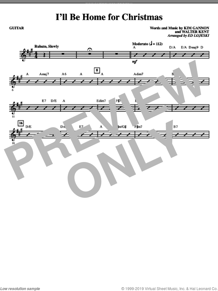 I'll Be Home For Christmas (complete set of parts) sheet music for orchestra/band (Rhythm) by Kim Gannon, Walter Kent and Ed Lojeski, intermediate skill level