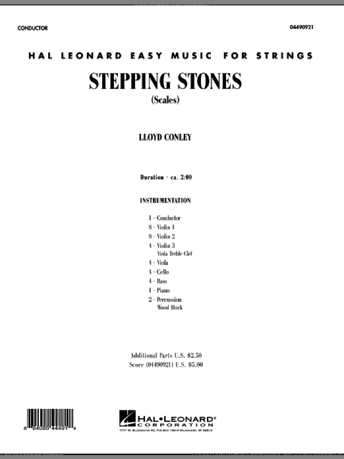 Stepping Stones (COMPLETE) sheet music for orchestra by Lloyd Conley, intermediate skill level