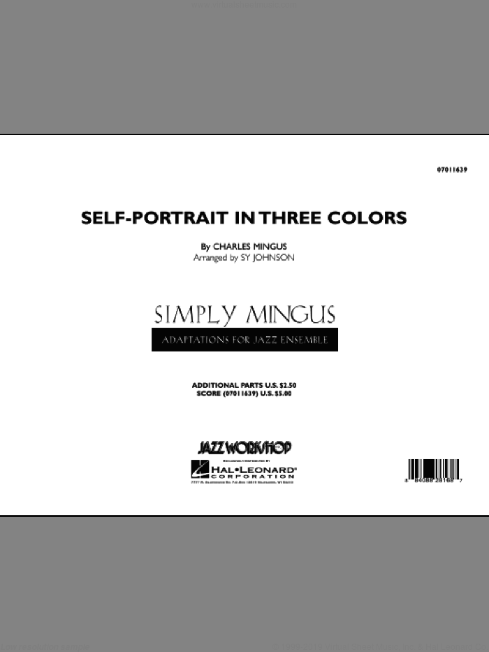 Self-Portrait In Three Colors (COMPLETE) sheet music for jazz band by Charles Mingus and Sy Johnson, intermediate skill level