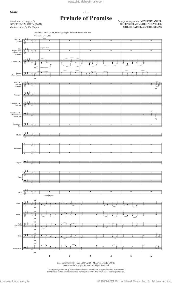 The Star Arising (A Cantata For Christmas) (COMPLETE) sheet music for orchestra/band (Orchestra) by Joseph M. Martin, intermediate skill level