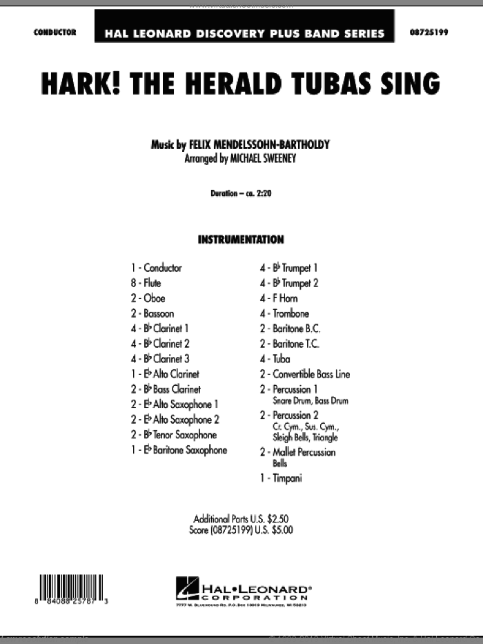 Hark! The Herald Tubas Sing (COMPLETE) sheet music for concert band by Michael Sweeney, intermediate skill level