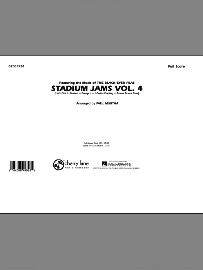Stadium Jams: Vol. 4 (COMPLETE) sheet music for marching band by Paul Murtha, intermediate skill level