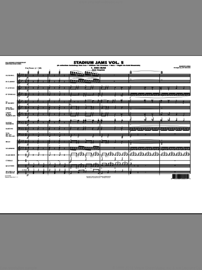 Stadium Jams: Vol. 5 (COMPLETE) sheet music for marching band by Jay Bocook, intermediate skill level