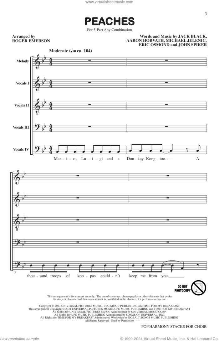 Pop Harmony Stacks for Choir sheet music for choir (Any) by Roger Emerson, intermediate skill level