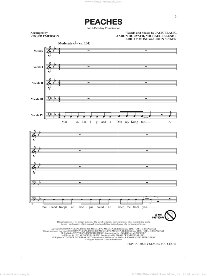 Pop Harmony Stacks for Choir sheet music for choir (Any) by Roger Emerson, intermediate skill level